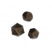 FixtureDisplays® Antique Copper Solid Zine Alloy Polyhedral Dice Set of 7 Metal RPG Role Playing Game Dices 18148